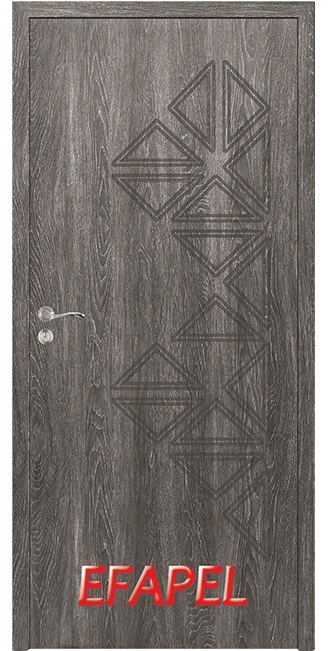 Интериорна врата Efapel, модел 4558P-O, цвят Сив ясен